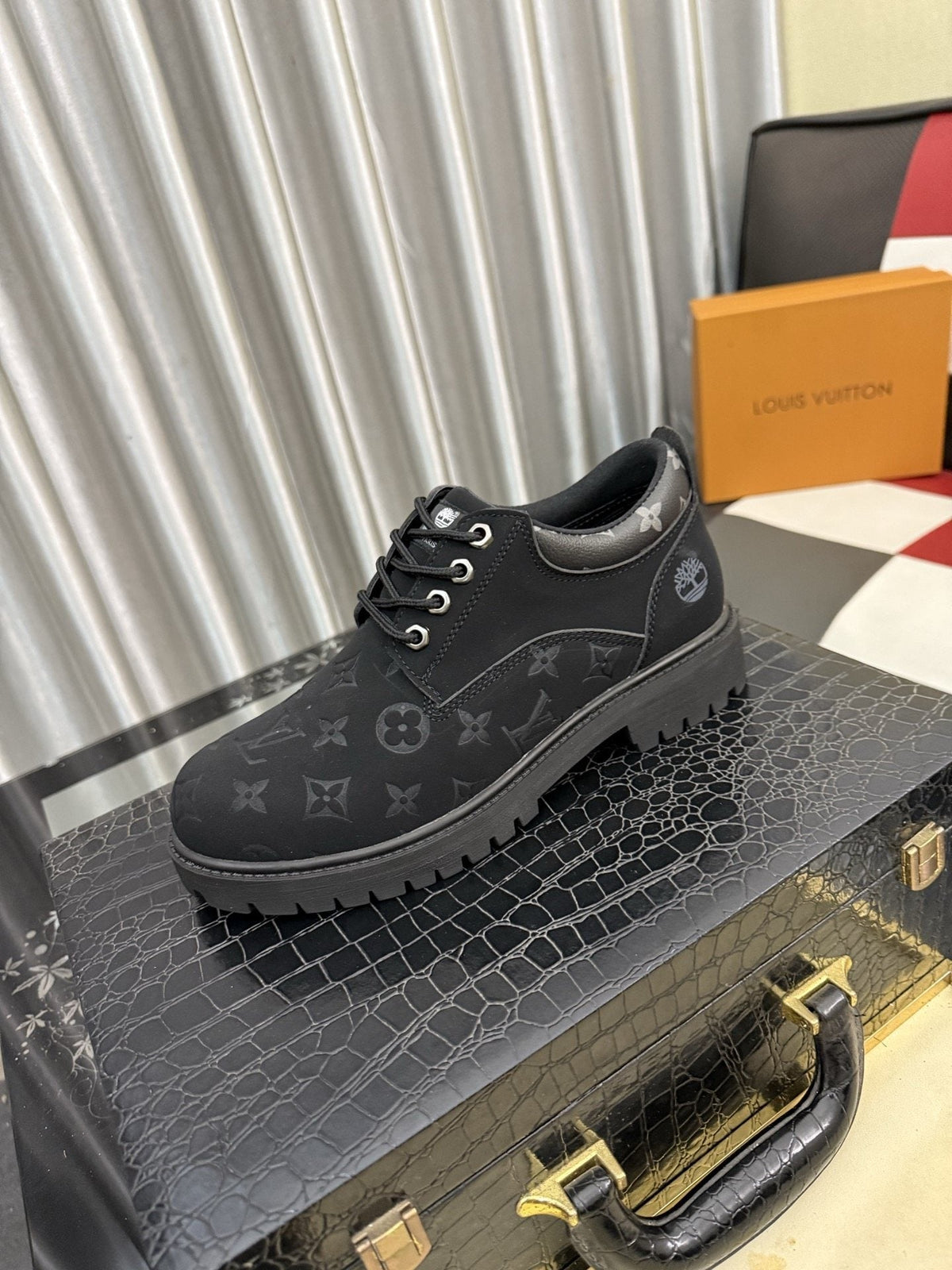 Timberland Patterned Lug Sole Lace-Up Boots — hero