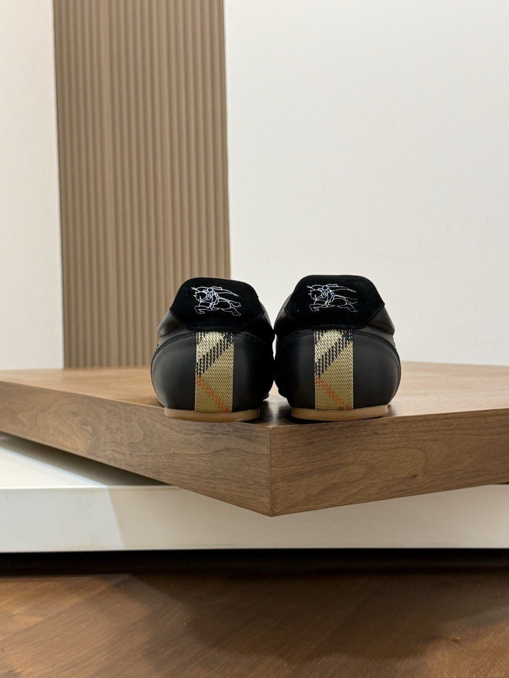 Burberry White Horse Graphic Low-Top Sneakers — back